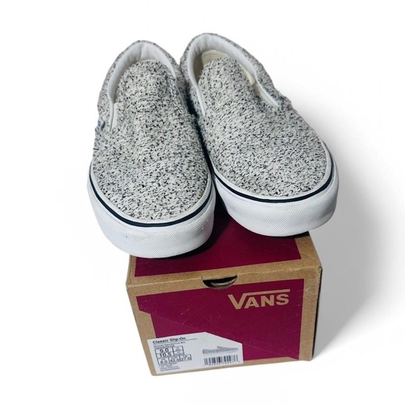Vans slip on speckle white black shoes women’s 10.5 men’s 9 - Picture 2 of 9